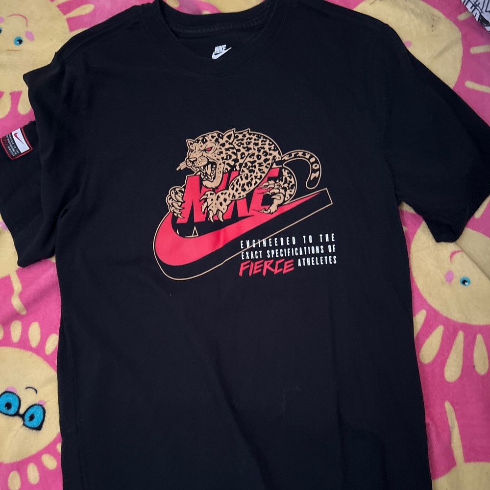 Nike tshirt with leopard